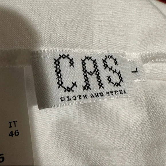 NWT Cloth and Steel Italy Claire with‎ Bow Accent Closure Sleeveless Shirt L - Picture 4 of 6